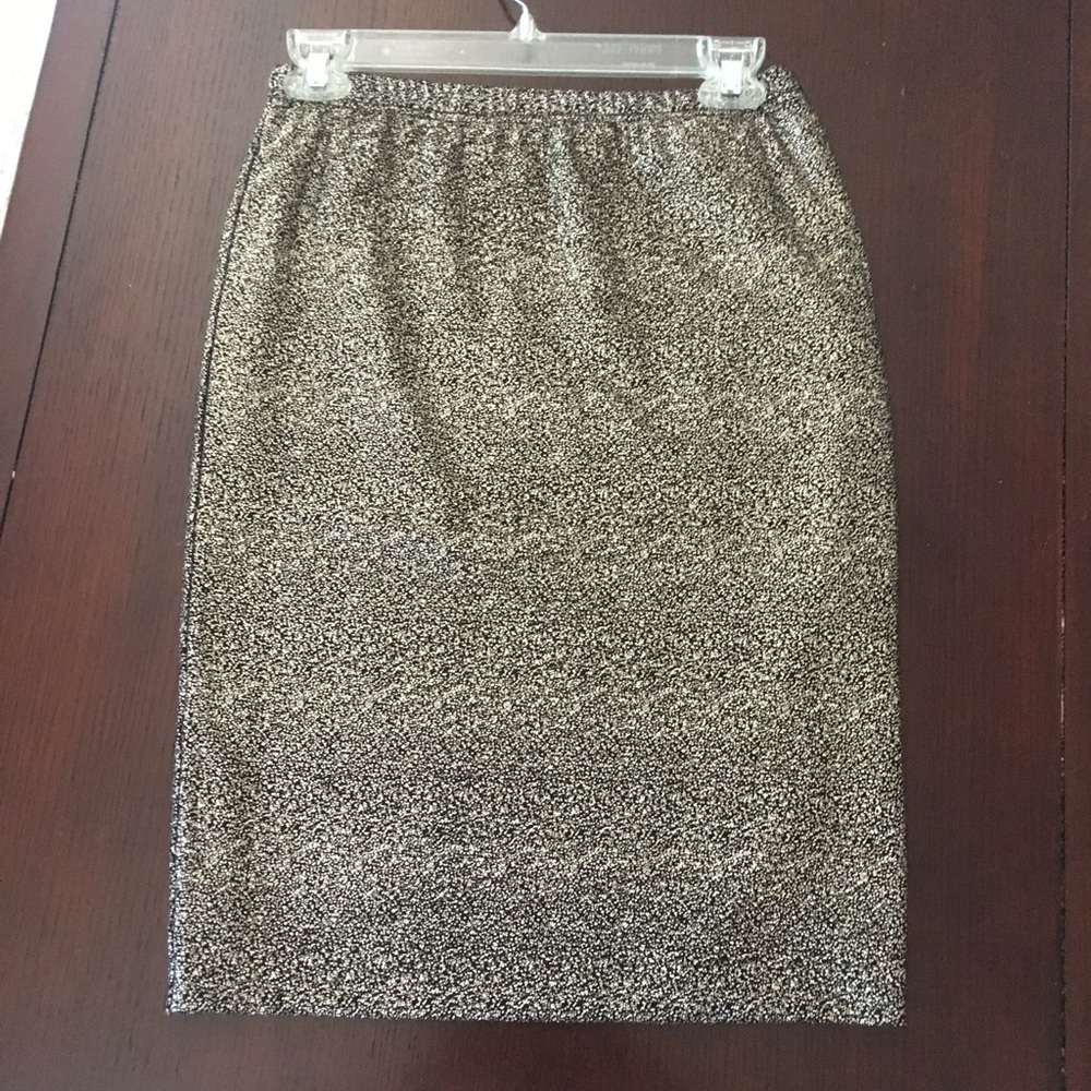 Black and Gold Sparkle Skirt